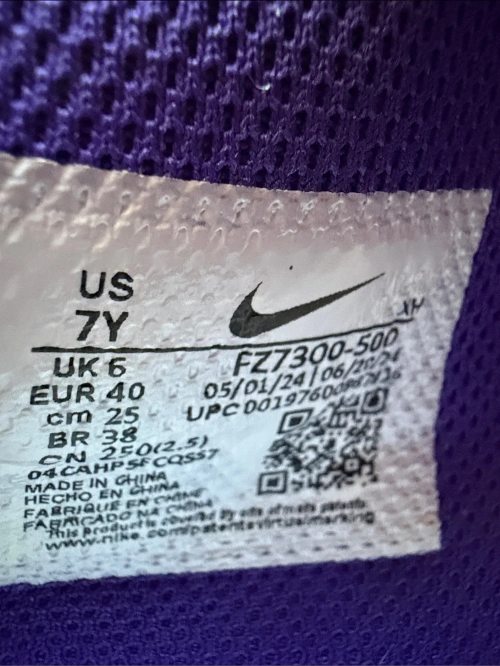 Nike G.T. Cut 3 Youth Basketball Shoes in Court Purple